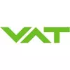 Logo for VAT, featuring a modern design with bold typography and a distinctive color scheme.